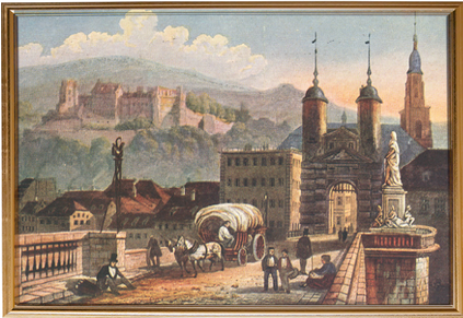Historical view of Heidelberg 1880